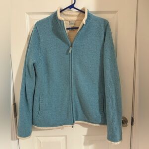 LLBean Lambswool Jacket. Fleece lined. Women’s Medium